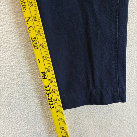 Sid Mashburn Twill Chino Pants Mens 34x32 Blue Preppy Quiet Luxury Cotton Casual - Picture 6 of 8